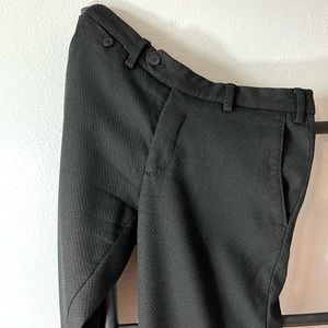 Black Zara Men’s Textured Slacks
